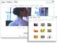 Porcelain photography website template