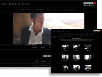 PorcelainBlack photography website template