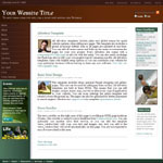 eLiving: Human and health related web template
