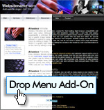 Minisite Drop Menu Template Add-on