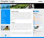 View drop menu website template