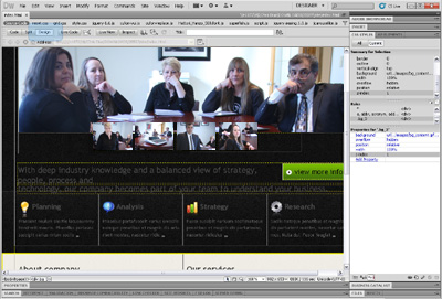 Software Option, Dreamweaver, CoffeeCup, Expression Web, Frontpage, Pagespinner, Adobe Brackets
