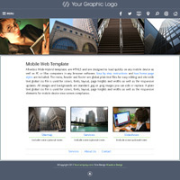 mobi-City: Hybrid HTML5 website template for mobiles, laptops and desktops