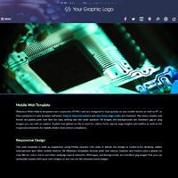 mobi-Midnight: Hybrid HTML5 website template for mobiles, laptops and desktops