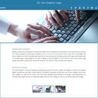 mobi-Teal: Hybrid HTML5 website template for mobiles, laptops and desktops